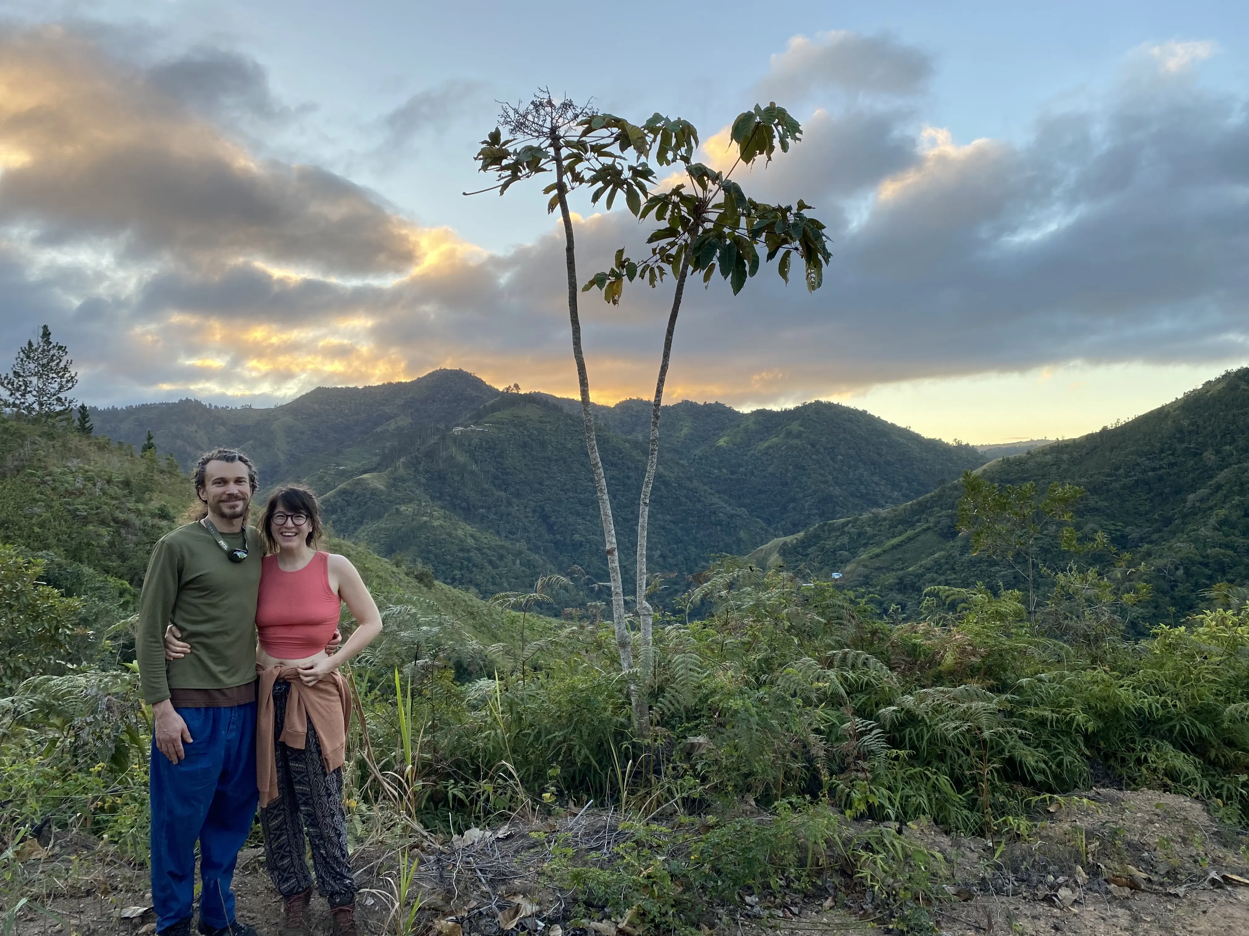 Trevor and Jess enjoying a sunrise in Utuado, Puerto Rico.